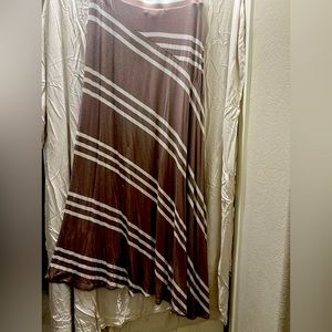 INC asymmetrical long skirt. Size large, elastic waist